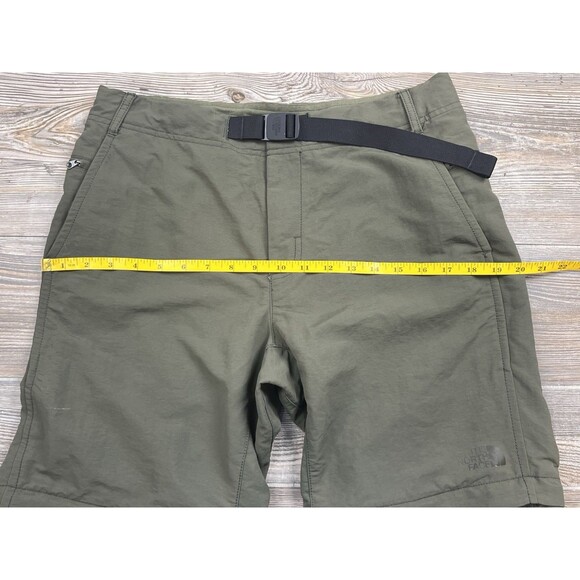 The North Face Convertible Pants/Shorts Mens 32 Green Nylon Ripstop Hiking Camp - Picture 16 of 16